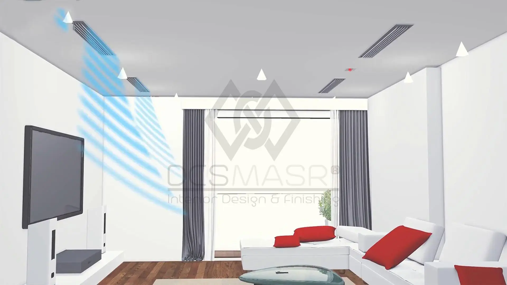شركة تصميم وتنفيذ أعمال التكييف المركزي والكونسيلد